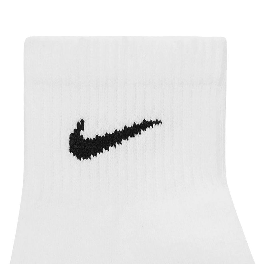 Nike Dri-FIT Everyday Plus Cushioned Mid Training Quarter Ankle Socks (6 Pack) White [SX6899-100]