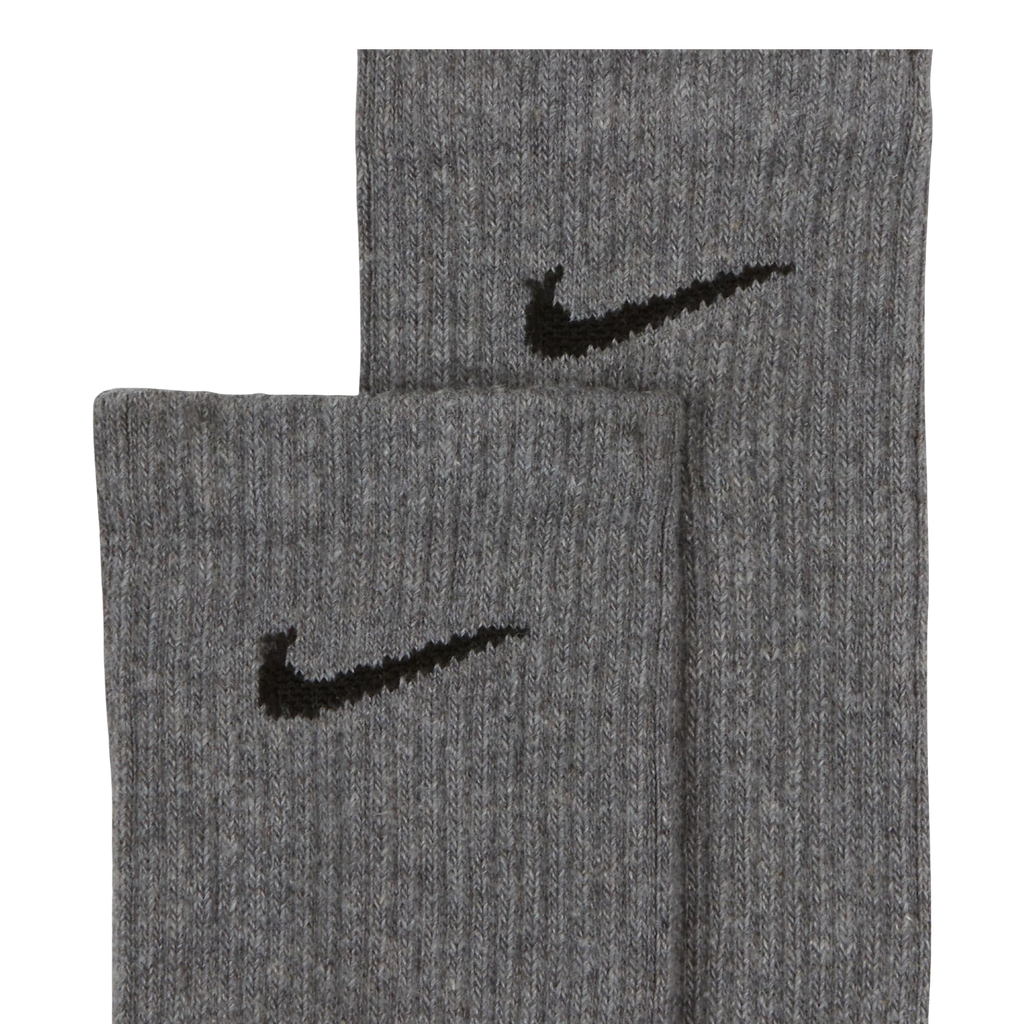 Nike Dri-FIT Everyday Plus Cushioned High Training Crew Socks (6 Pack) Carbon Heather Grey [SX6897-065] | FOOT NINJAS {5}