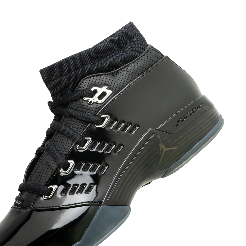 (Men's) Air Jordan 17 Retro Low "Black Patent" (2026) [IV7640-001] Sneakers in Black | FOOT NINJAS {5}