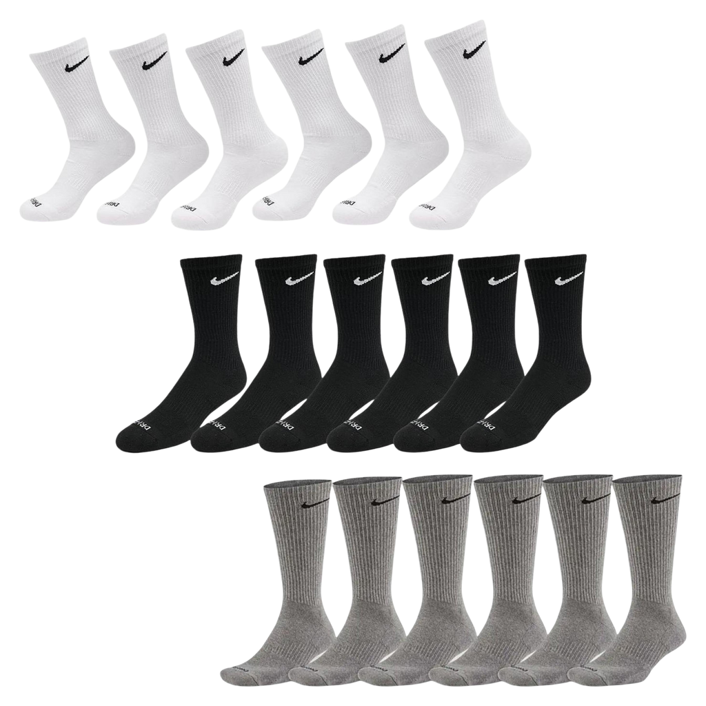 Nike Dri-FIT Everyday Plus Cushioned High Training Crew Socks (6 Pack) | FOOT NINJAS {1}