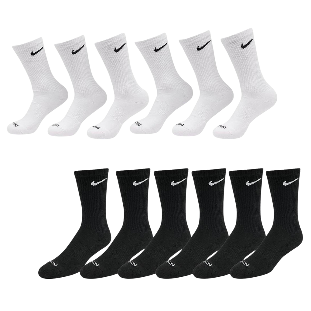 Nike Dri-FIT Everyday Plus Cushioned High Training Crew Socks (6 Pack) | FOOT NINJAS {1}