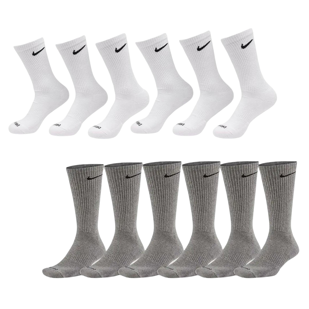 Nike Dri-FIT Everyday Plus Cushioned High Training Crew Socks (6 Pack) | FOOT NINJAS {1}