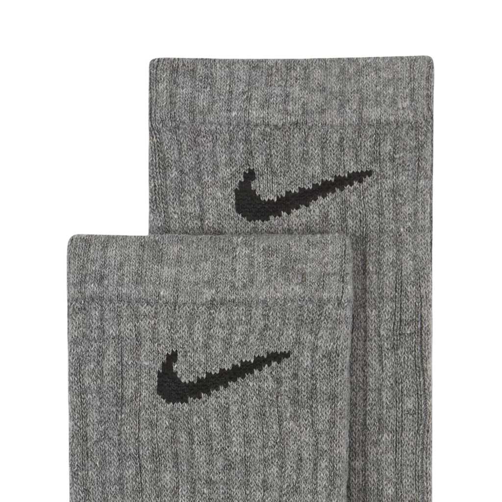 Nike Dri-FIT Everyday Cushioned High Training Crew Socks (6 Pack) Carbon Heather Grey [SX7666-064] | FOOT NINJAS {4}
