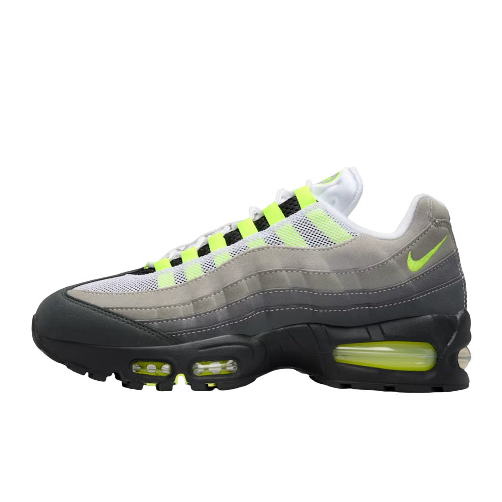 (Women's) Nike Air Max 95 OG Big Bubble "Neon Yellow" (2026) [IO9926-001] Sneakers in Grey | FOOT NINJAS [1]