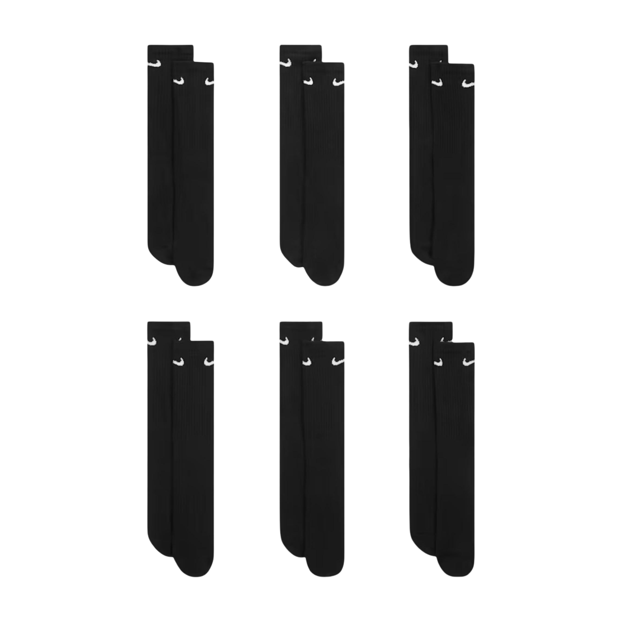 Nike Dri-FIT Everyday Cushioned High Training Crew Socks (6 Pack) | FOOT NINJAS {10}
