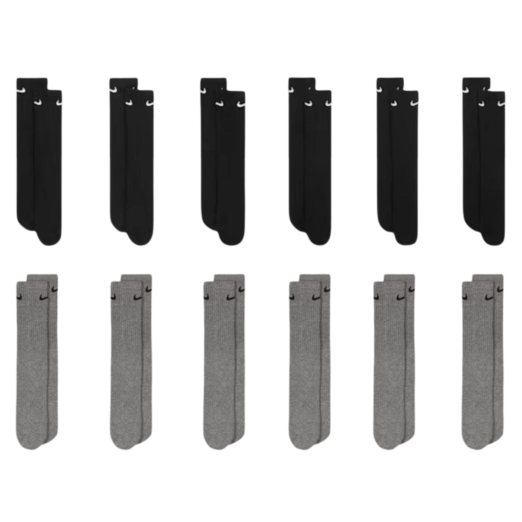 Nike Dri-FIT Everyday Cushioned High Training Crew Socks (6 Pack) | FOOT NINJAS {1}