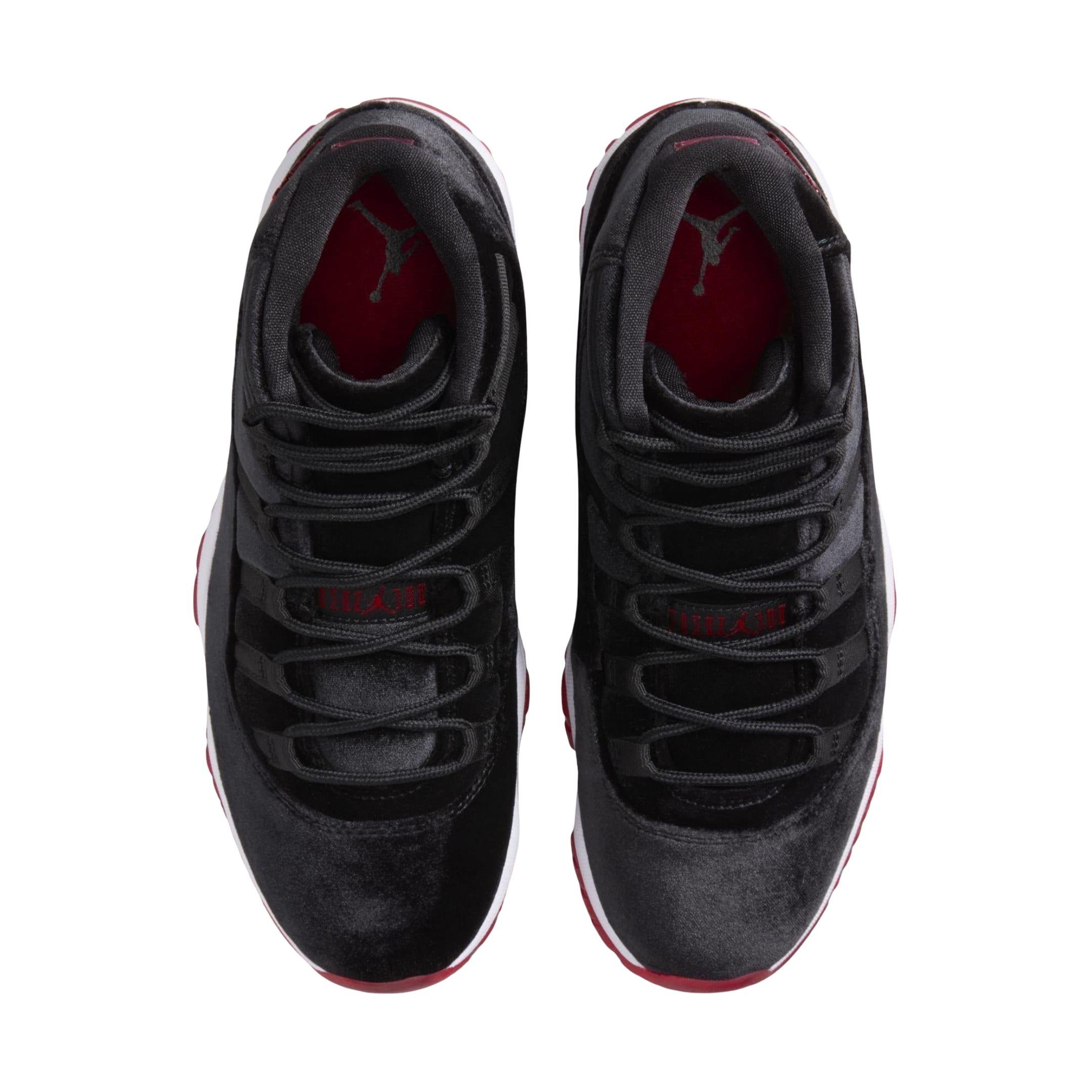 (Women's) Air Jordan 11 Retro "Bred Velvet" (2024) [DB5457-061] Sneakers in Black | FOOT NINJAS [4]