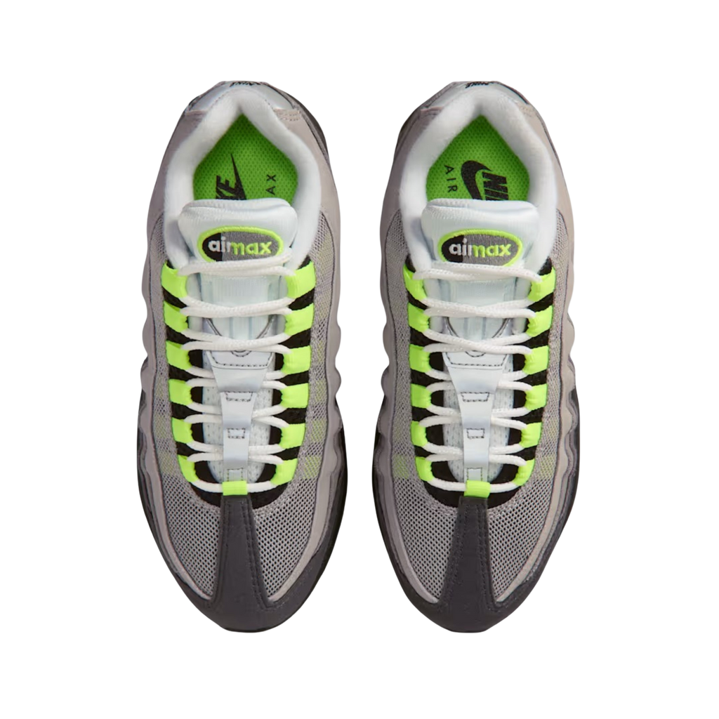 (GS) Nike Air Max 95 OG Big Bubble "Neon Yellow" (2026) [HF7054-050] Sneakers in Grey | FOOT NINJAS [4]