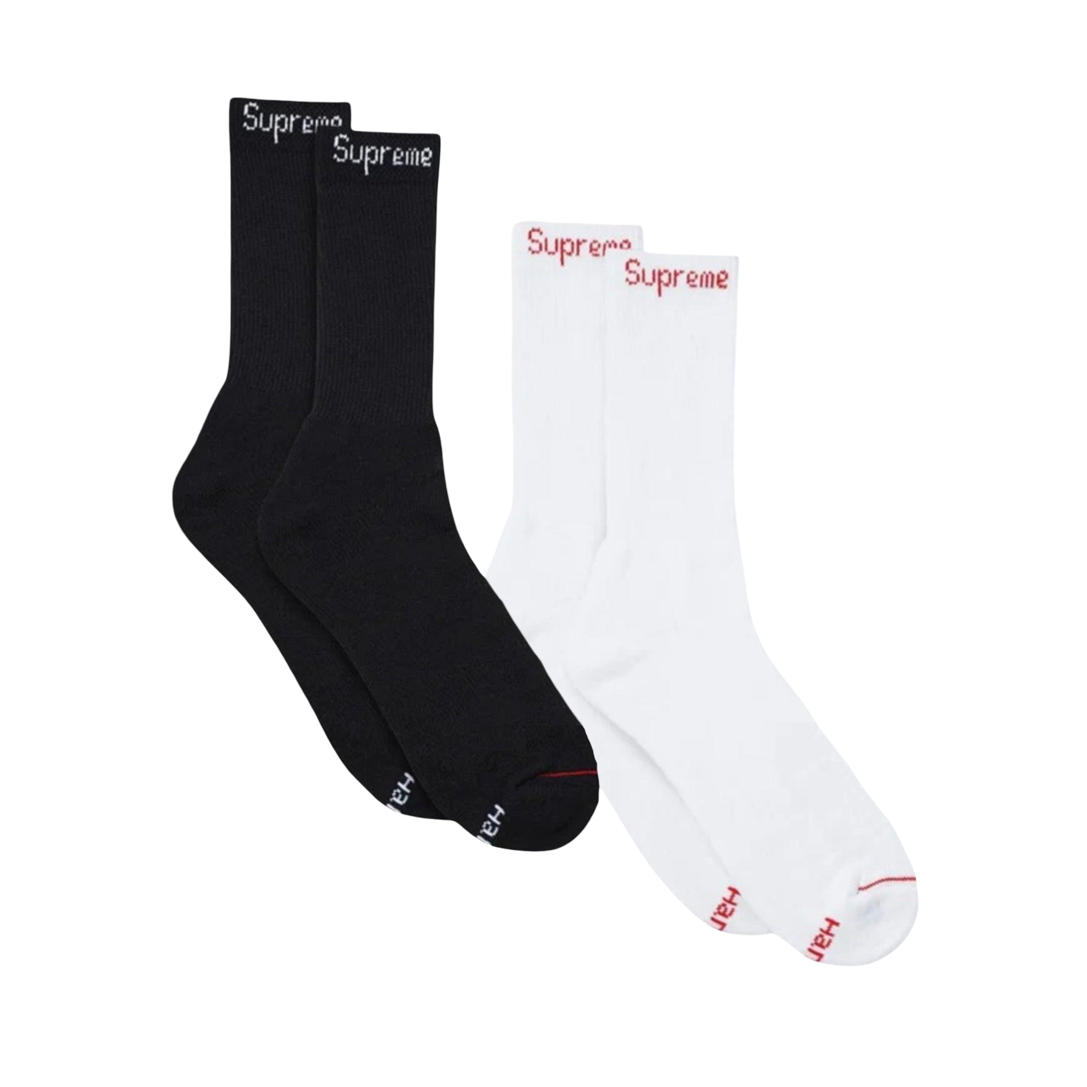 Supreme x Hanes Cushion Crew Socks (1 Single Pair of Socks) | FOOT NINJAS {6}