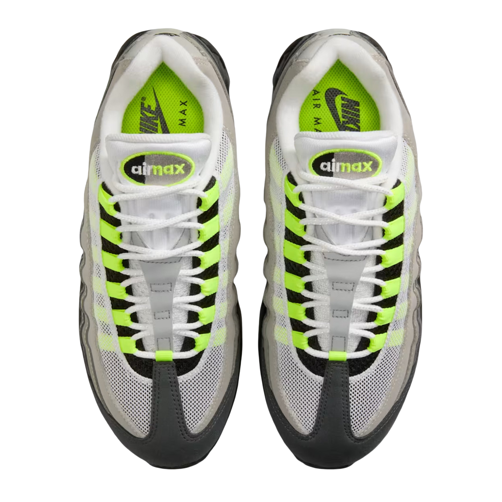(Women's) Nike Air Max 95 OG Big Bubble "Neon Yellow" (2026) [IO9926-001] Sneakers in Grey | FOOT NINJAS [4]