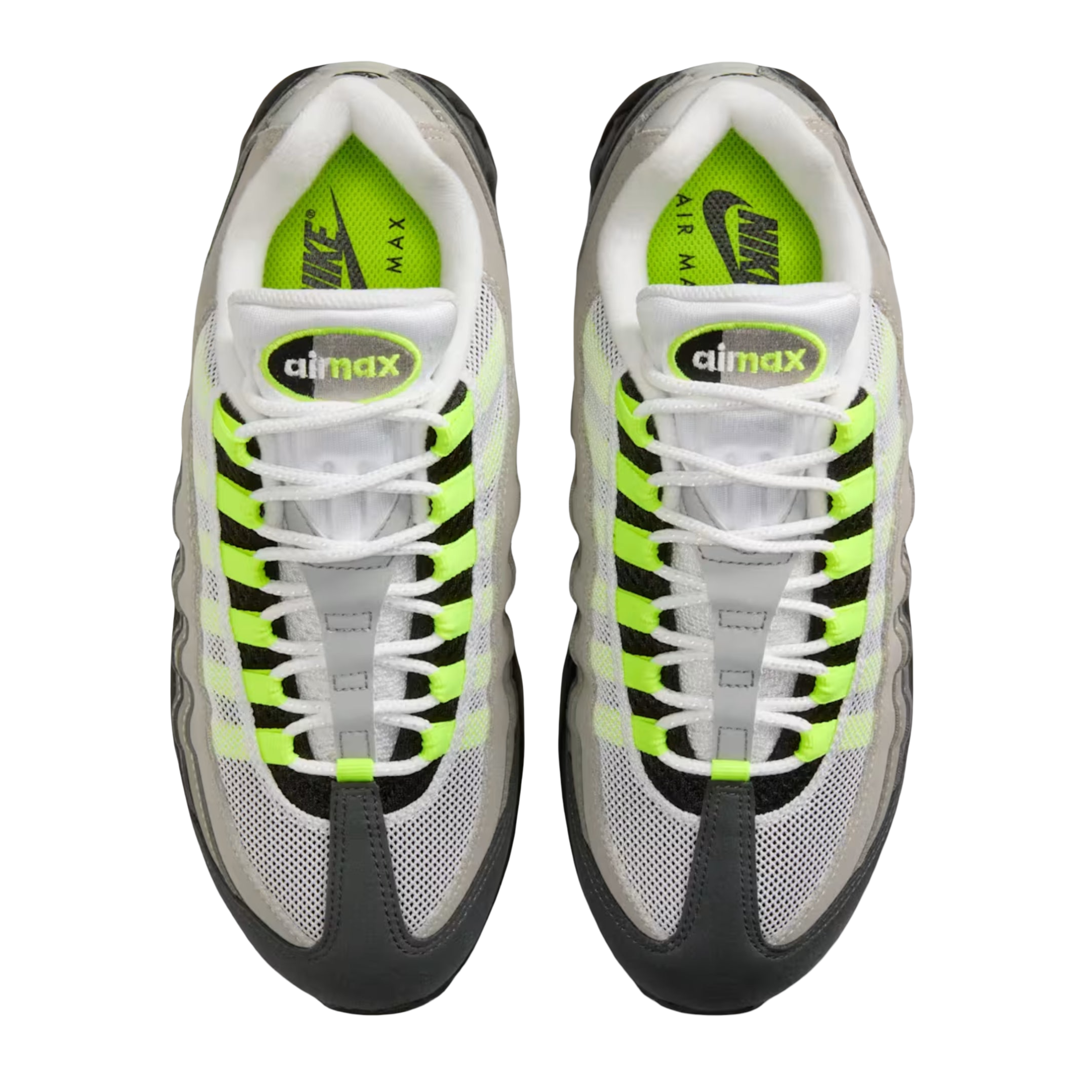 (Women's) Nike Air Max 95 OG Big Bubble "Neon Yellow" (2026) [IO9926-001] Sneakers in Grey | FOOT NINJAS [4]