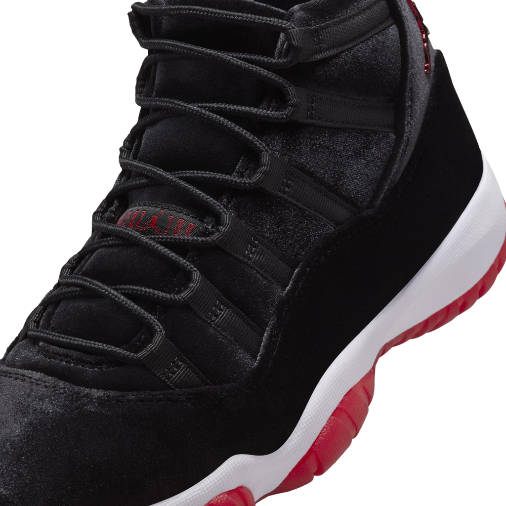 (Women's) Air Jordan 11 Retro "Bred Velvet" (2024) [DB5457-061] Sneakers in Black | FOOT NINJAS [6]