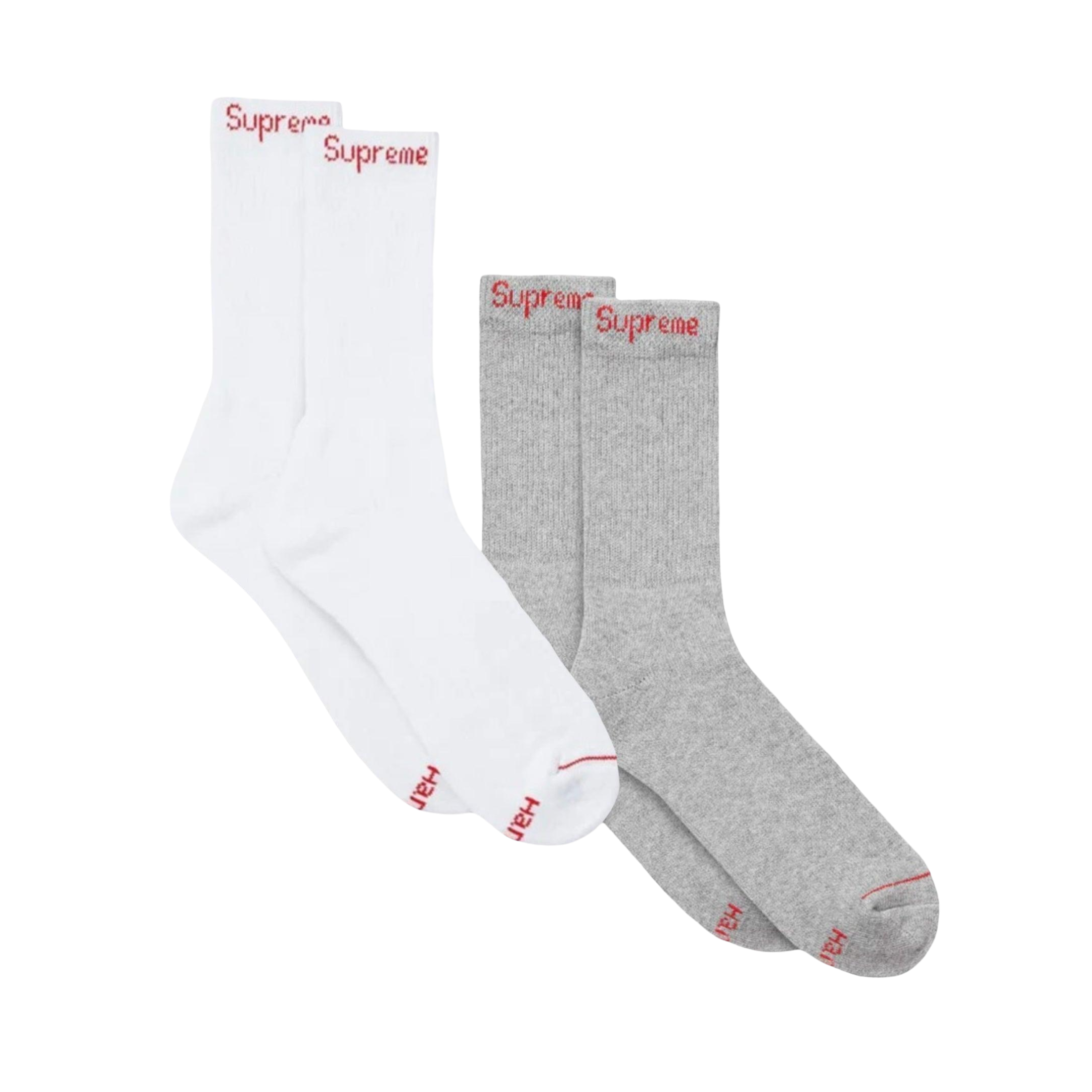 Supreme x Hanes Cushion Crew Socks (1 Single Pair of Socks) | FOOT NINJAS {9}