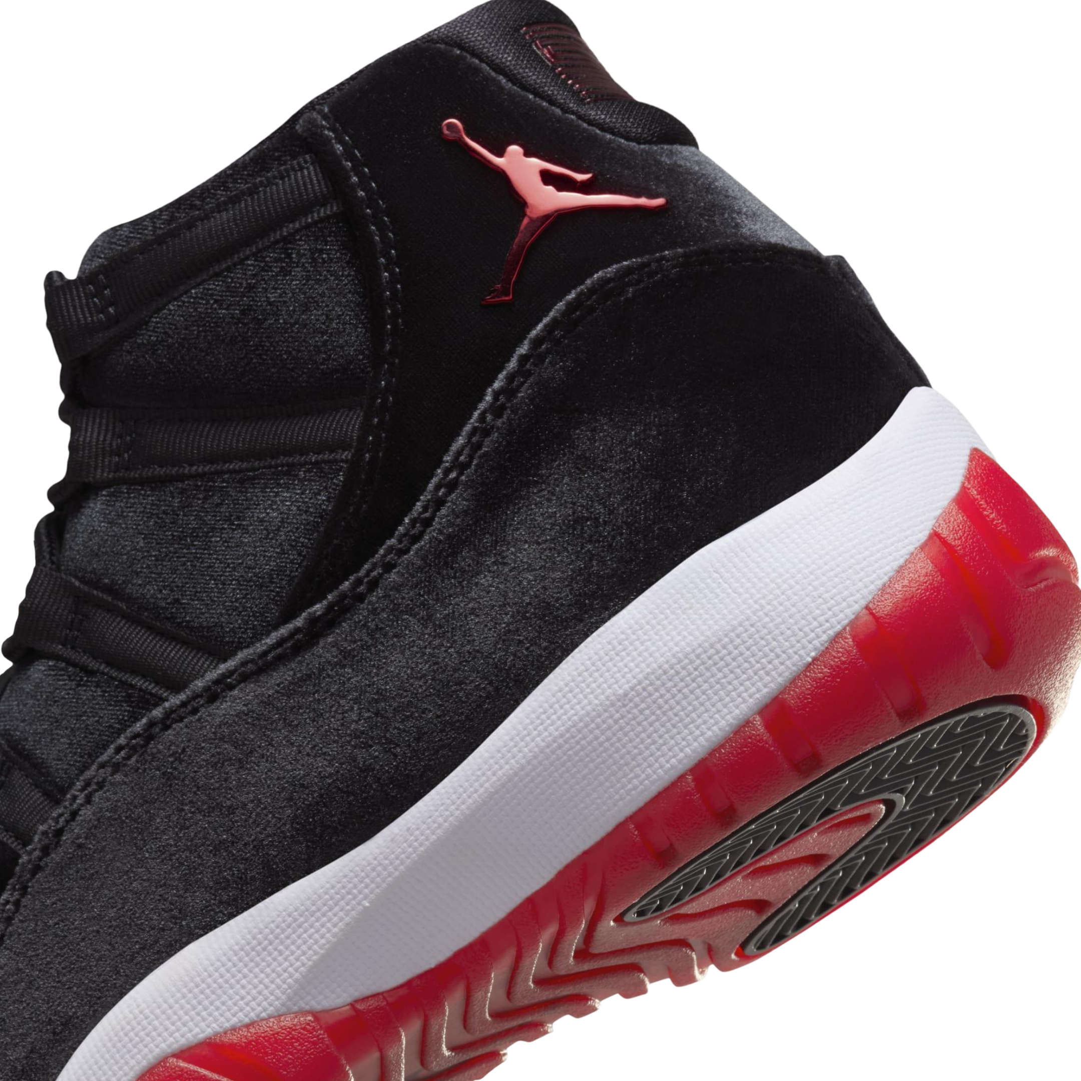 (Women's) Air Jordan 11 Retro "Bred Velvet" (2024) [DB5457-061] Sneakers in Black | FOOT NINJAS [8]