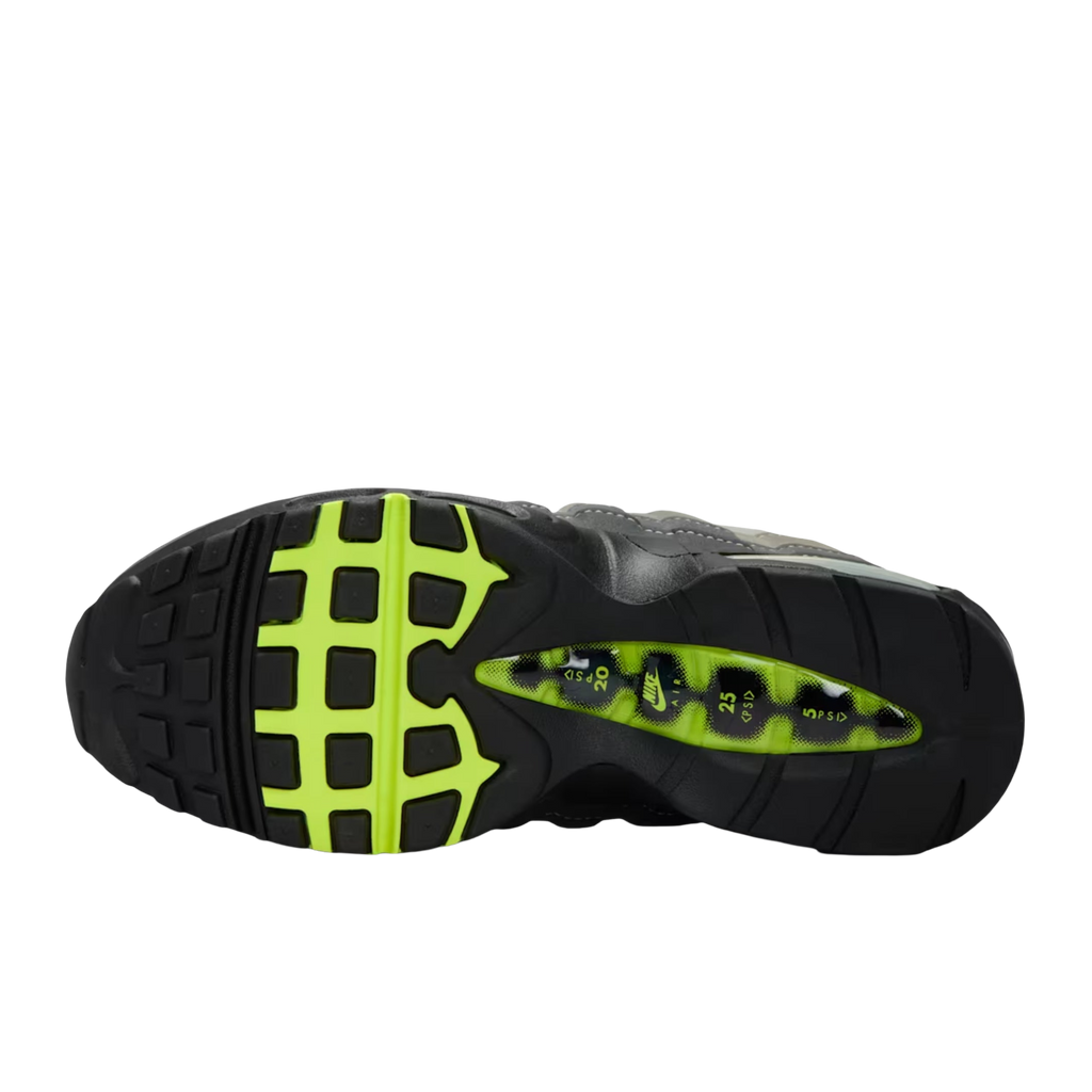 (Women's) Nike Air Max 95 OG Big Bubble "Neon Yellow" (2026) [IO9926-001] Sneakers in Grey | FOOT NINJAS [6]