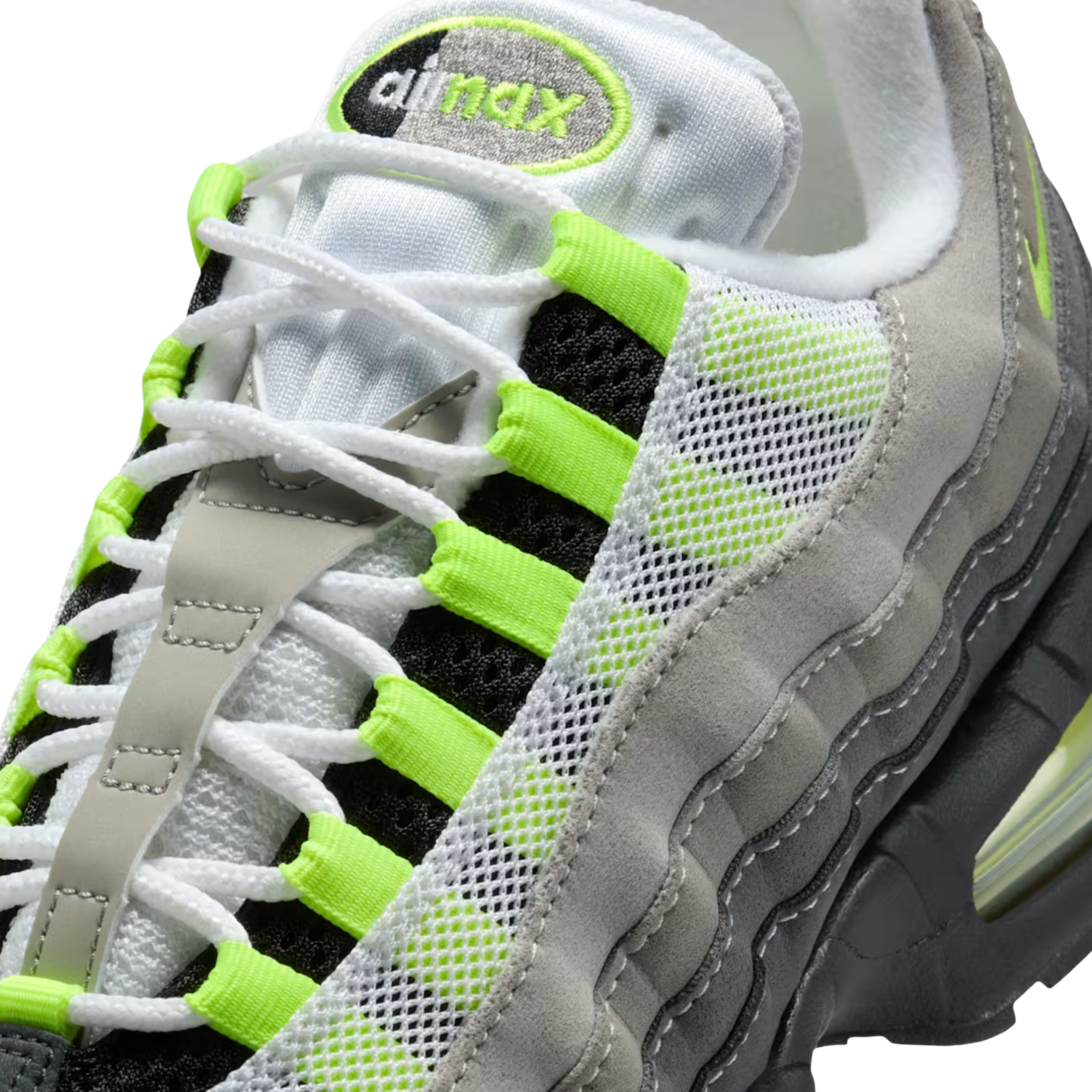 (Women's) Nike Air Max 95 OG Big Bubble "Neon Yellow" (2026) [IO9926-001] Sneakers in Grey | FOOT NINJAS [7]