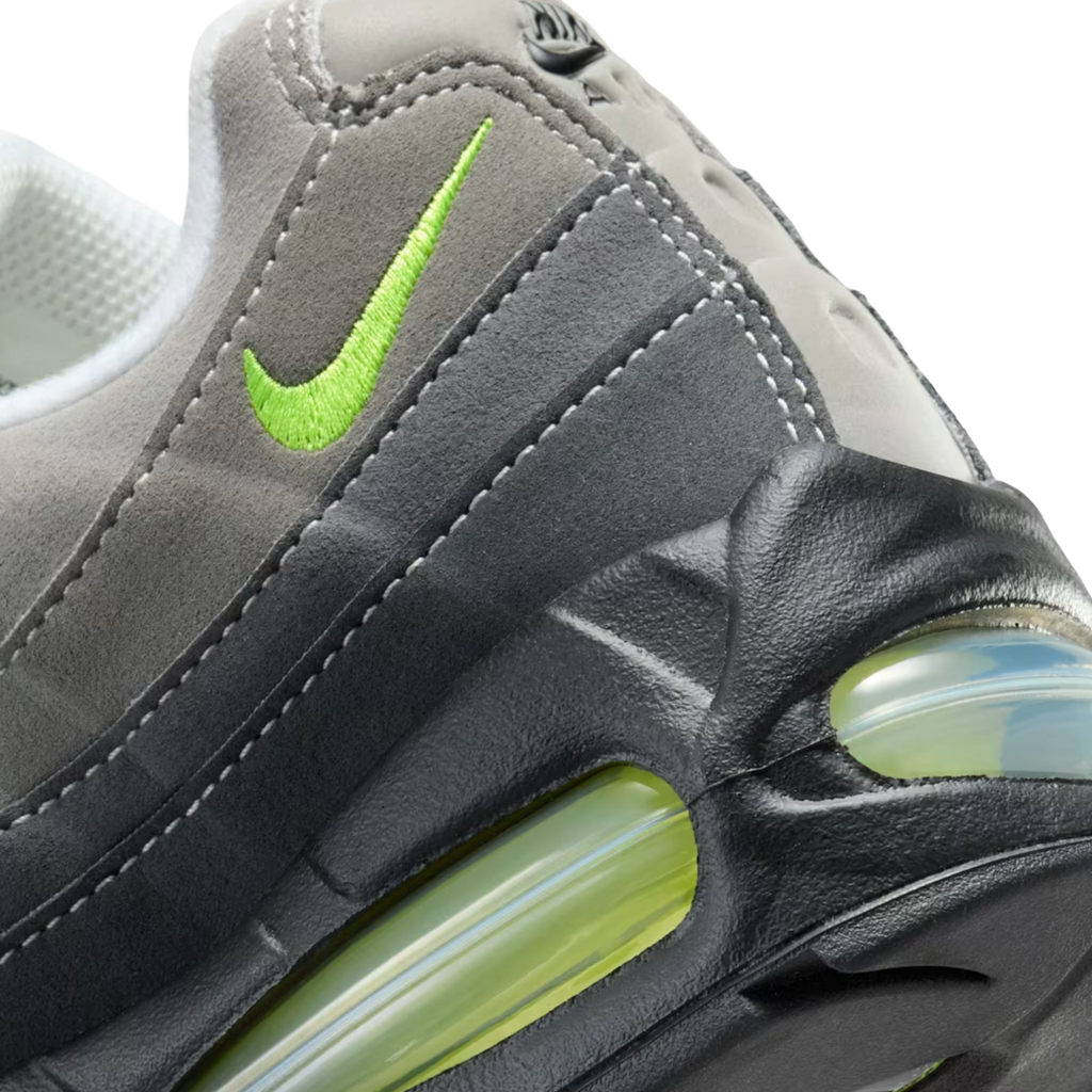 (Women's) Nike Air Max 95 OG Big Bubble "Neon Yellow" (2026) [IO9926-001] Sneakers in Grey | FOOT NINJAS [8]